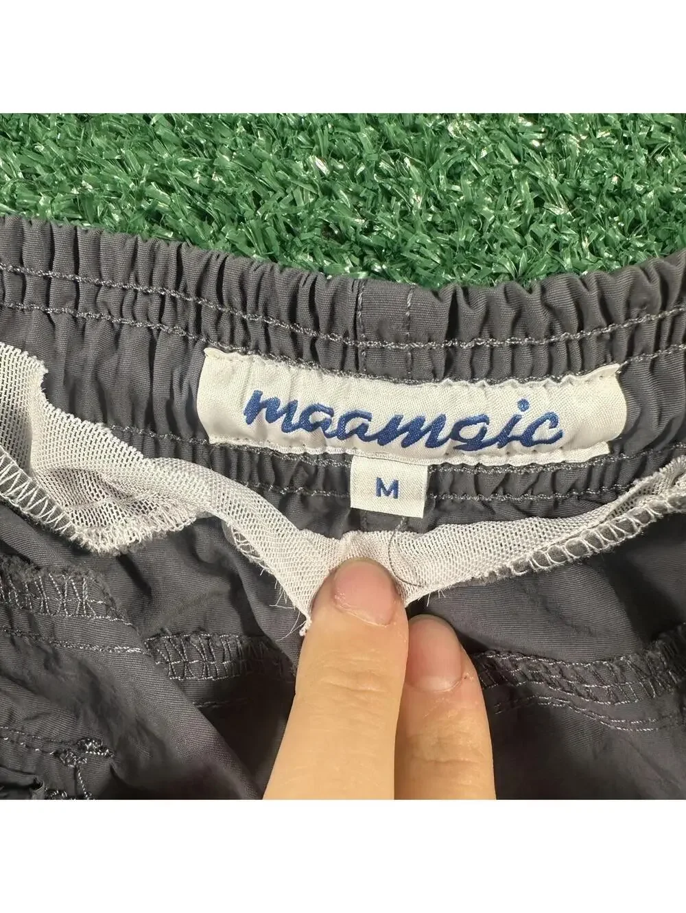 Maamagic gray swimsuit boardshorts swim shorts Americana grunge summer medium